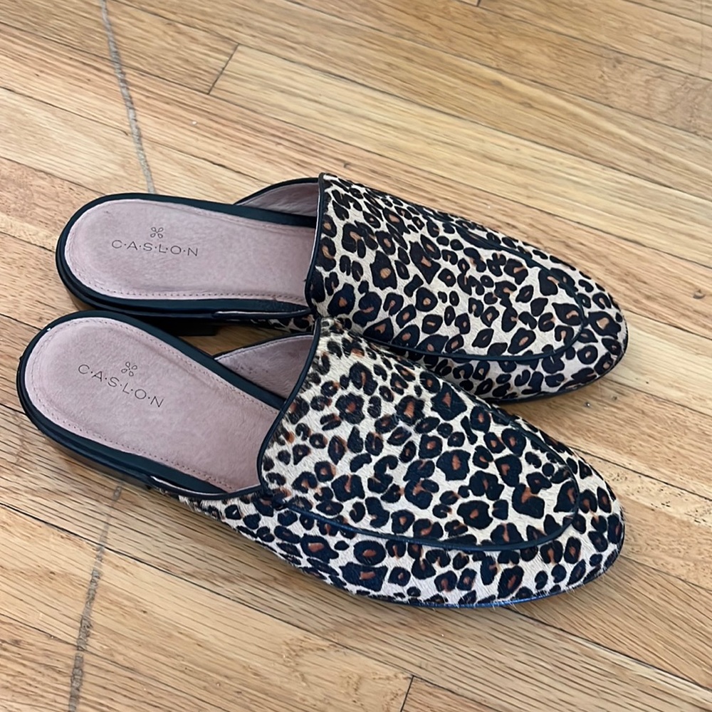 Caslon cheetah loafers